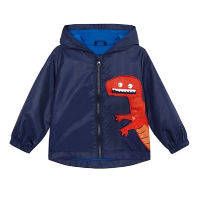 Boys' blue dinosaur applique jacket